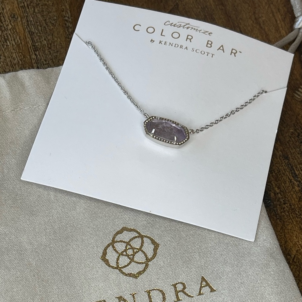 NWT- Kendra Scott Elisa Necklace in lilac